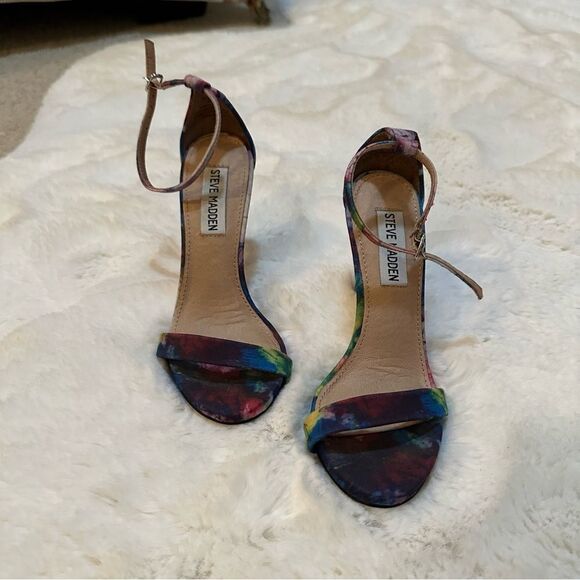 Steve Madden size 6 tie-dye strap heels - Picture 7 of 15